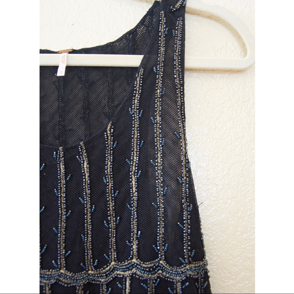 Free People New without tags mesh beaded tunic - Picture 2 of 3